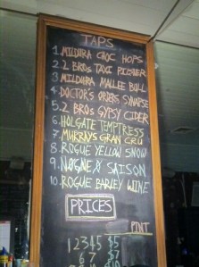 biero_menu Biero Bar Beer List