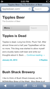 Tipples is no more