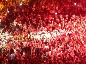 Bruce crowd surfing