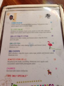 Menu Part 2
