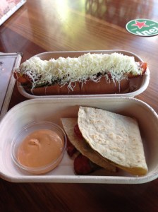 El Loco Hot Dog and Quesadilla