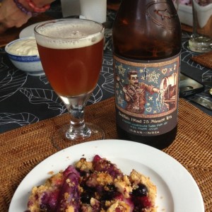Dogfish Head and crumble