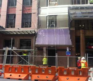 Checking damage after the rattle and shake!