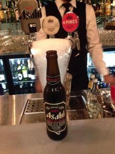 Fred's tap range and Asahi Dry Black