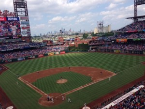 Our original view before we meandered