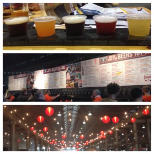 A paddle, taps and lanterns