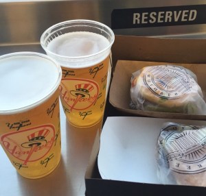 Proper beer at Yankee Stadium!