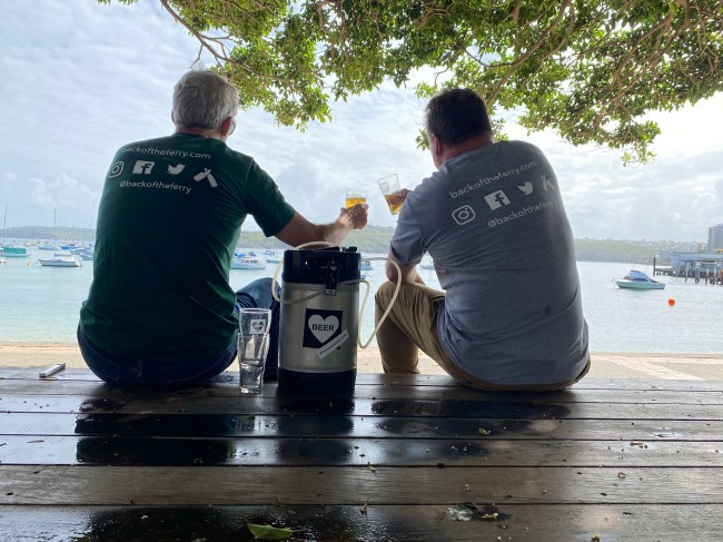 back of the ferry Beer Love