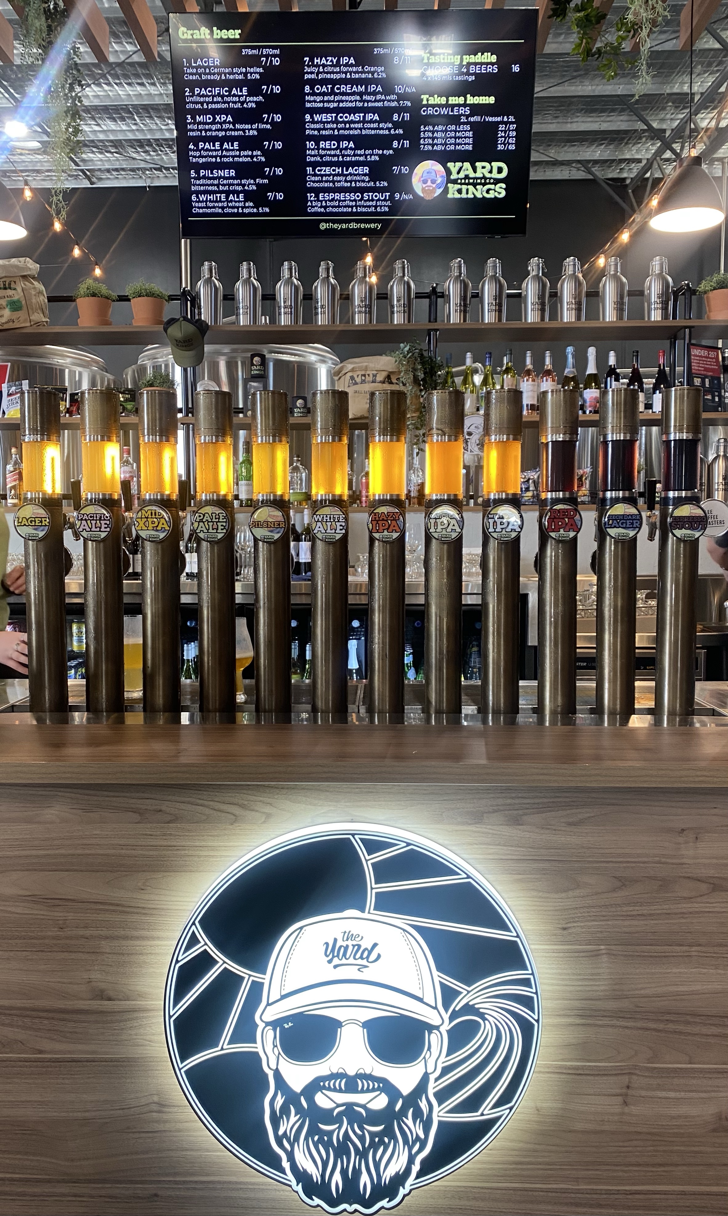 The Yard Kings Brewing Co – making Morrisset a go-to – back of the ferry